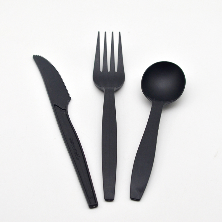刀叉勺 PLA全降解西餐用具 蛋羔水果分盘 如画生科 外贸产品