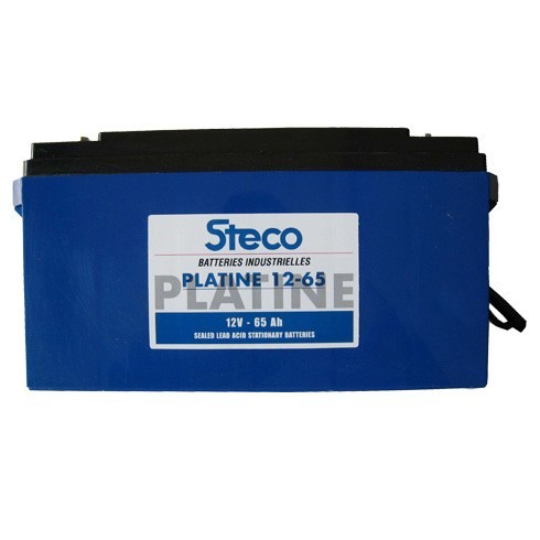STECO蓄电池PLATINE12-65 12V 65Ah 蓝色外壳，黑色盖子